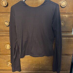 BACKLESS BROWN LONGSLEEVE